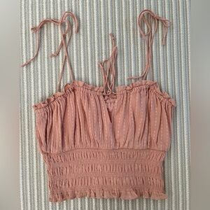 Cropped pink top